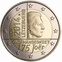 1 * 2 Euro Luxembursko 2014 